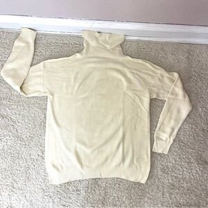 Cream Turtleneck Sweater